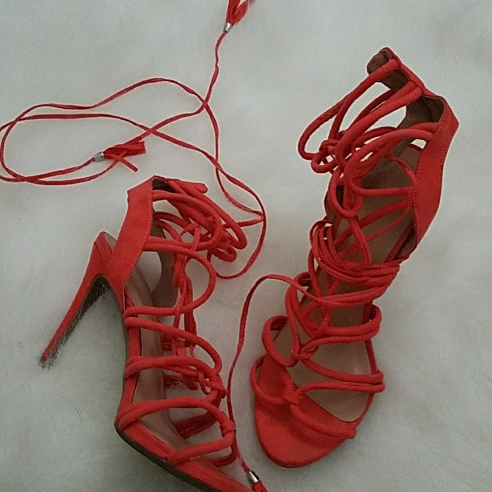 Orange shoes